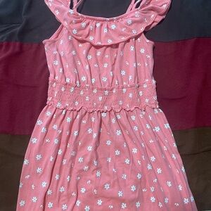 Pink Floral Kids Dress